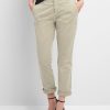 Girlfriend Twill Stripe Khakis
