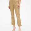 Girlfriend Twill Stripe Khakis
