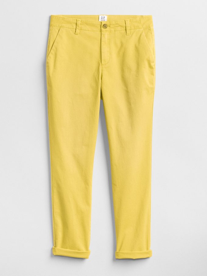 Girlfriend Twill Stripe Khakis