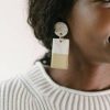 Gold Dipped Statement Earrings