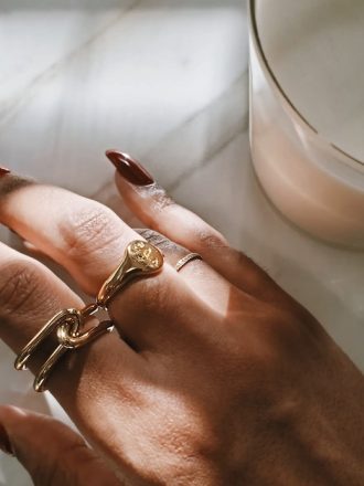 Gold Double Knot Ring Gold Double Knot Ring