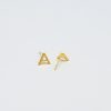 Gold Initial Earrings