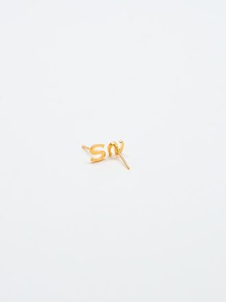 Gold Initial Earrings