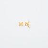 Gold Initial Earrings
