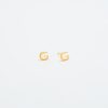Gold Initial Earrings