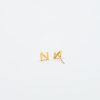 Gold Initial Earrings