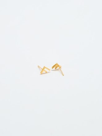 Gold Initial Earrings Gold Initial Earrings