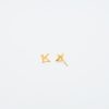 Gold Initial Earrings