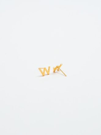 Gold Initial Earrings