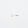 Gold Initial Earrings