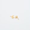 Gold Initial Earrings