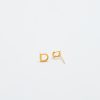 Gold Initial Earrings