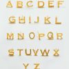 Gold Initial Earrings