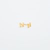 Gold Initial Earrings