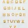 Gold Initial Earrings
