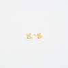 Gold Initial Earrings