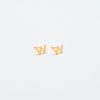 Gold Initial Earrings