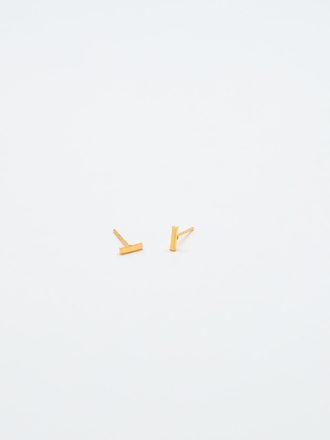 Gold Initial Earrings