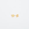Gold Initial Earrings