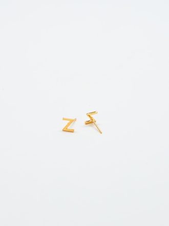 Gold Initial Earrings