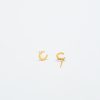 Gold Initial Earrings