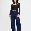 High Rise Barrel Jeans