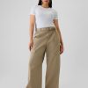 High Rise Cargo Baggy Trousers