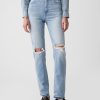 High Rise Cheeky Straight Jeans