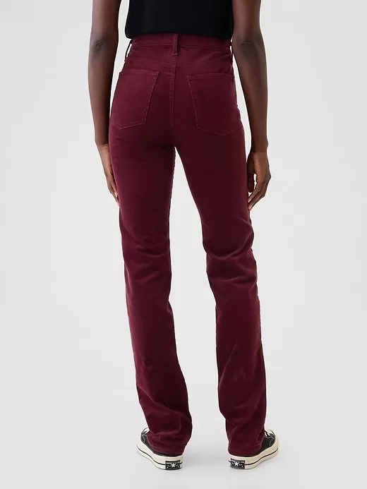 High Rise Corduroy ’90s Straight Pants High Rise Corduroy ’90s Straight Pants