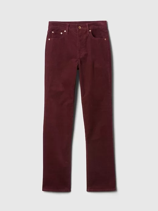 High Rise Corduroy ’90s Straight Pants High Rise Corduroy ’90s Straight Pants