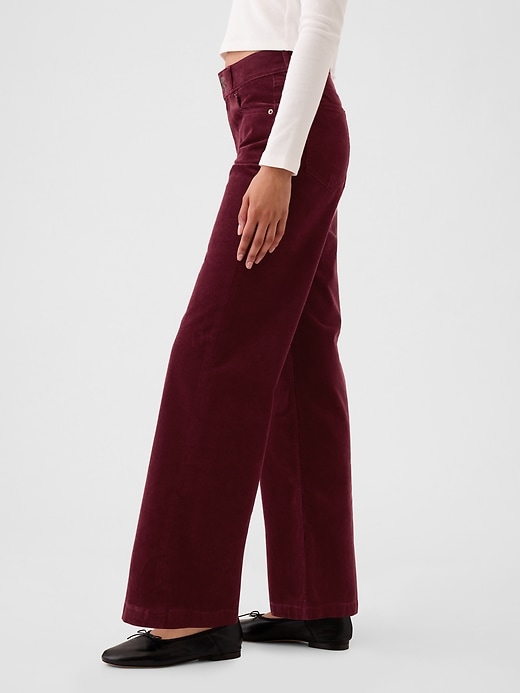 High Rise Corduroy Stride Wide-Leg Pants High Rise Corduroy Stride Wide-Leg Pants