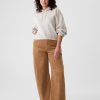 High Rise Corduroy Tapered Ankle Trousers