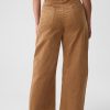 High Rise Corduroy Tapered Ankle Trousers