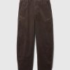 High Rise Corduroy Tapered Ankle Trousers