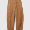 High Rise Corduroy Tapered Ankle Trousers