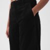 High Rise Corduroy Tapered Ankle Trousers