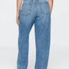 High Rise Crossover Barrel Jeans
