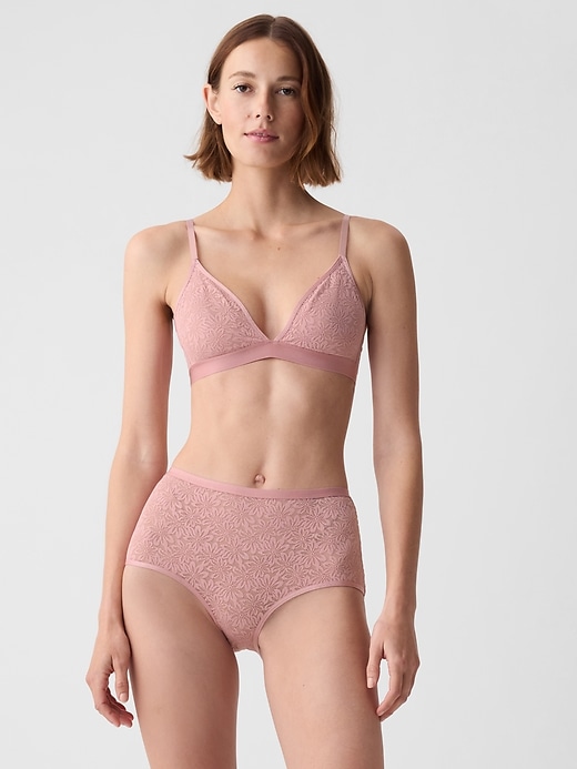 High Rise Floral Lace Brief High Rise Floral Lace Brief
