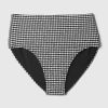 High Rise Gingham Bikini Bottom