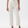 High Rise Linen-Cotton Pull-On Pants