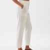 High Rise Linen-Cotton Pull-On Pants