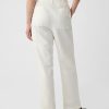 High Rise Linen-Cotton Pull-On Pants
