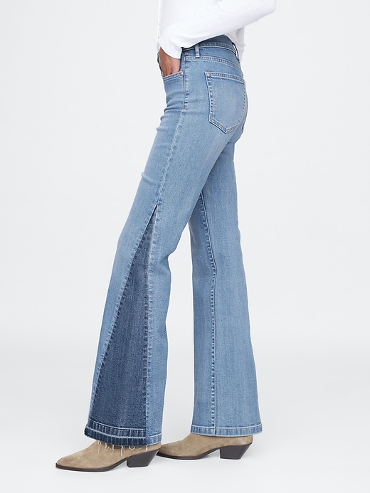 High Rise Patched ’70s Flare Jeans High Rise Patched ’70s Flare Jeans