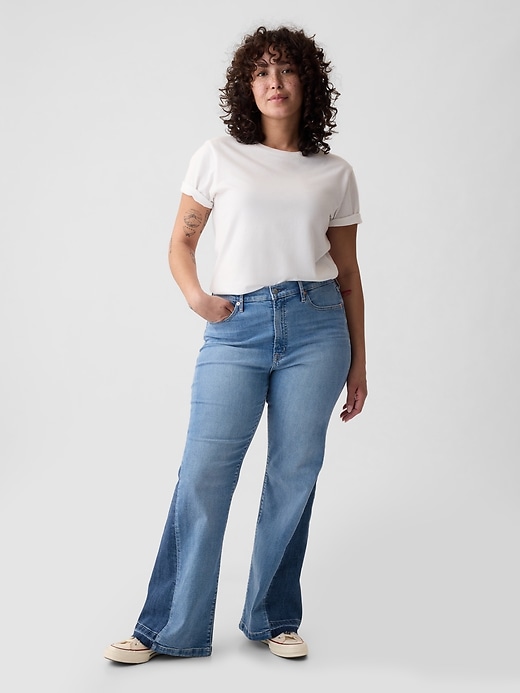 High Rise Patched ’70s Flare Jeans High Rise Patched ’70s Flare Jeans
