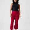 High Rise Ponte Crop Kick Pants