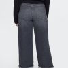 High Rise Stride Cuffed Wide-Leg Jeans