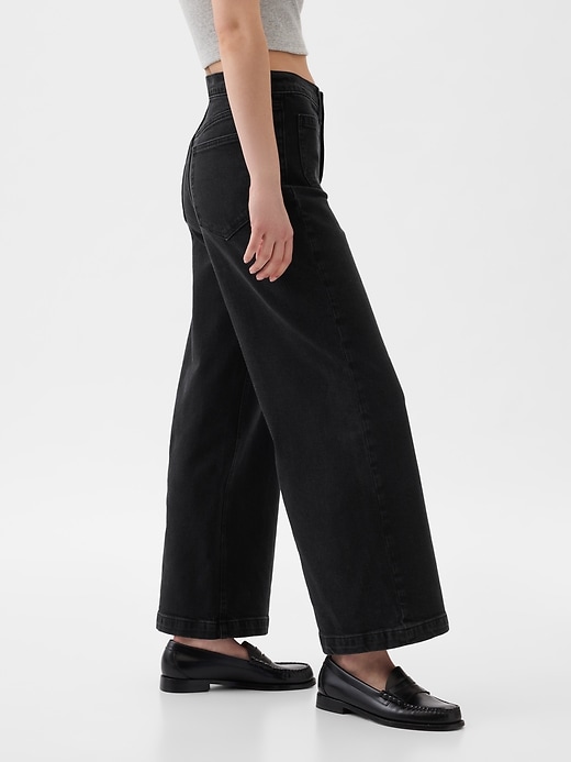 High Rise Stride Wide-Leg Ankle Jeans High Rise Stride Wide-Leg Ankle Jeans