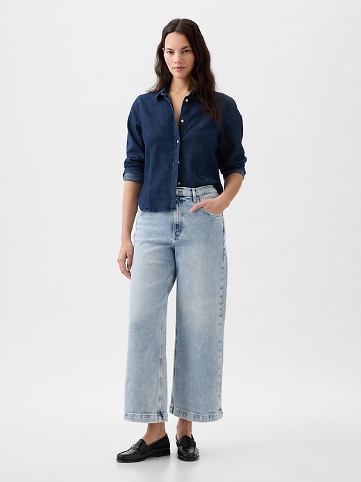 High Rise Stride Wide-Leg Ankle Jeans High Rise Stride Wide-Leg Ankle Jeans