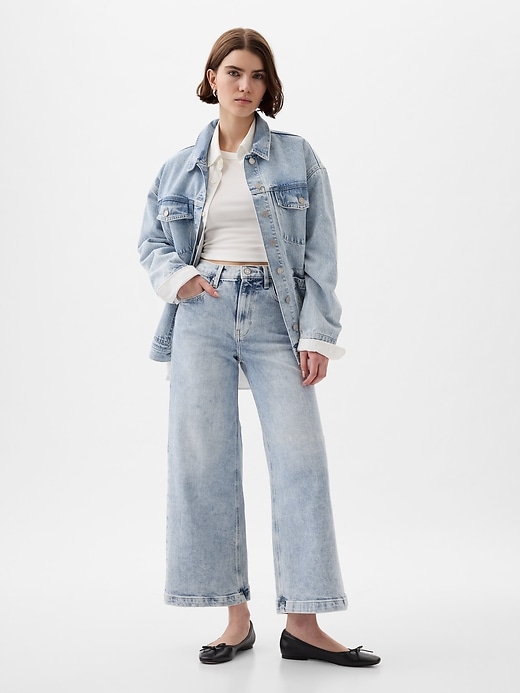 High Rise Stride Wide-Leg Ankle Jeans High Rise Stride Wide-Leg Ankle Jeans