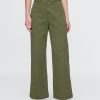High Rise Stride Wide-Leg Ankle Khakis
